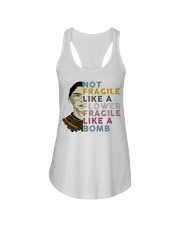 RBG Not Fragile Like A Flower Fragle Like A Bomb Ladies Flowy Tank tile