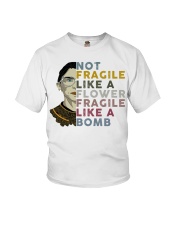 RBG Not Fragile Like A Flower Fragle Like A Bomb Youth T-Shirt tile