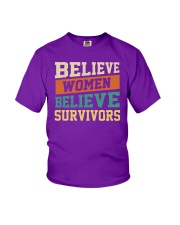 Believe Women Believe Survivors Youth T-Shirt thumbnail