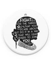RBG Fight For The Things That You Care About Circle Ornament (Porcelain) tile