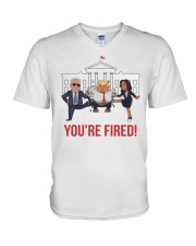 You're Fired V-Neck T-Shirt tile