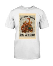 I'm A Book Dragon Not A Worm Dictionary Classic T-Shirt tile
