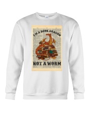 I'm A Book Dragon Not A Worm Dictionary Crewneck Sweatshirt tile