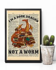 I'm A Book Dragon Not A Worm Dictionary 11x17 Poster lifestyle-poster-8
