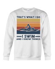 I Swim And I Know Things - Retro Crewneck Sweatshirt tile