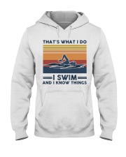 I Swim And I Know Things - Retro Hooded Sweatshirt tile