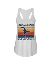 I Might Look Like - Tae kwon do Ladies Flowy Tank tile