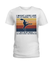 I Might Look Like - Tae kwon do Ladies T-Shirt tile