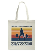 Weightlifting Grandma Retro Tote Bag tile