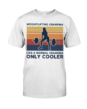 Weightlifting Grandma Retro Classic T-Shirt tile