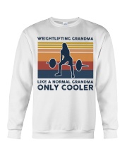Weightlifting Grandma Retro Crewneck Sweatshirt tile