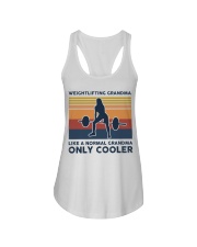 Weightlifting Grandma Retro Ladies Flowy Tank tile