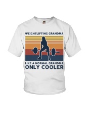 Weightlifting Grandma Retro Youth T-Shirt tile