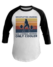 Weightlifting Grandma Retro Baseball Tee tile