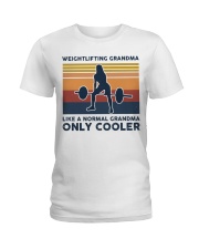 Weightlifting Grandma Retro Ladies T-Shirt tile