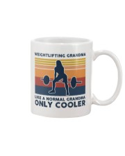 Weightlifting Grandma Retro Mug tile