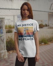 No Justice No Peace Lady Justice Retro Classic T-Shirt apparel-classic-tshirt-lifestyle-18