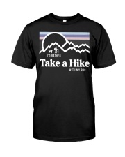 I'd Rather Take A Hike With My Dog Premium Fit Mens Tee tile