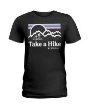 I'd Rather Take A Hike With My Dog Ladies T-Shirt tile