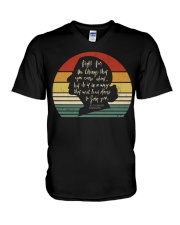 RBG Fight For The Things You Care About Vintage V-Neck T-Shirt tile