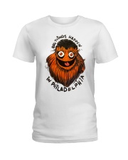 ''Bad Things Happen In Philly'' Gritty Ladies T-Shirt tile
