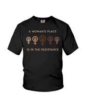 A Woman's Place Is In The Resistance Youth T-Shirt tile