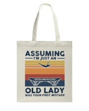 Assuming I'm Just An Old Lady - Trampolining Retro Tote Bag tile