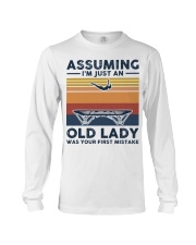 Assuming I'm Just An Old Lady - Trampolining Retro Long Sleeve Tee tile