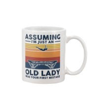 Assuming I'm Just An Old Lady - Trampolining Retro Mug tile