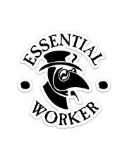 Essential Worker Sticker tile