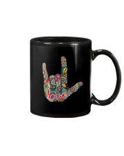 I Love You Hippie Hand Sign Mug tile