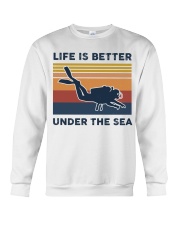 Life Is Better Under The Sea - Scuba Diving Crewneck Sweatshirt tile