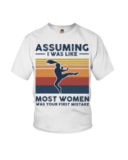 Assuming I Was Like Most Women - Tae Kwon Do Retro Youth T-Shirt tile