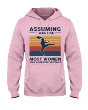 Assuming I Was Like Most Women - Tae Kwon Do Retro Hooded Sweatshirt front