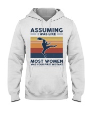 Assuming I Was Like Most Women - Tae Kwon Do Retro Hooded Sweatshirt tile