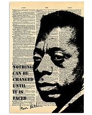 James Baldwin - Nothing Can Be Changed 11x17 Poster front