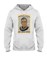 RBG Newspaper Women Belong In All Places Hooded Sweatshirt tile