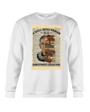 RBG - A Well-read Woman Is A Dangerous Creature Crewneck Sweatshirt tile