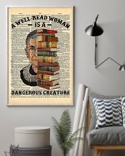 RBG - A Well-read Woman Is A Dangerous Creature 11x17 Poster lifestyle-poster-1