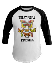 Treat People With Kindness Baseball Tee tile