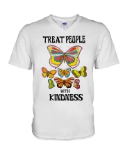 Treat People With Kindness V-Neck T-Shirt tile