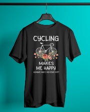 Cycling Makes Me Happy Humans Make My Head Hurt Classic T-Shirt lifestyle-mens-crewneck-front-3