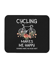 Cycling Makes Me Happy Humans Make My Head Hurt Mousepad tile