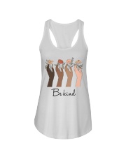 Flower Hand Be Kind Ladies Flowy Tank tile