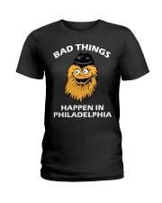 Bad Things Happen In Philadelphia Ladies T-Shirt tile
