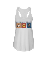 I'm A Simple Woman Retro Ladies Flowy Tank tile