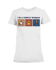 I'm A Simple Woman Retro Premium Fit Ladies Tee tile