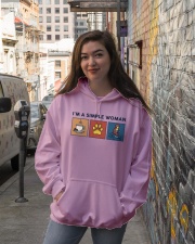 I'm A Simple Woman Retro Hooded Sweatshirt lifestyle-unisex-hoodie-front-1