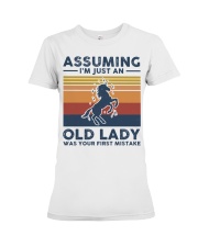 Assuming I'm Just An Old Lady - Unicorn Premium Fit Ladies Tee tile