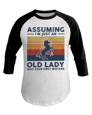Assuming I'm Just An Old Lady - Unicorn Baseball Tee tile